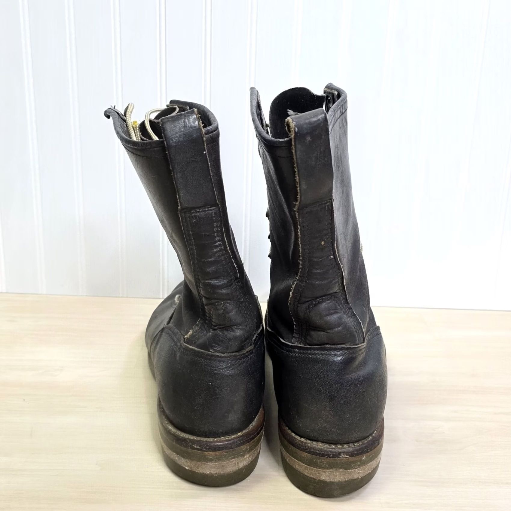Red Wing VINTAGE Red Wing Shoes 919 Lineman Boots Shoe Leather Distressed Size 13 C Men USA Workwear Hat (?) Size US 13 / EU 46 - 6 Thumbnail