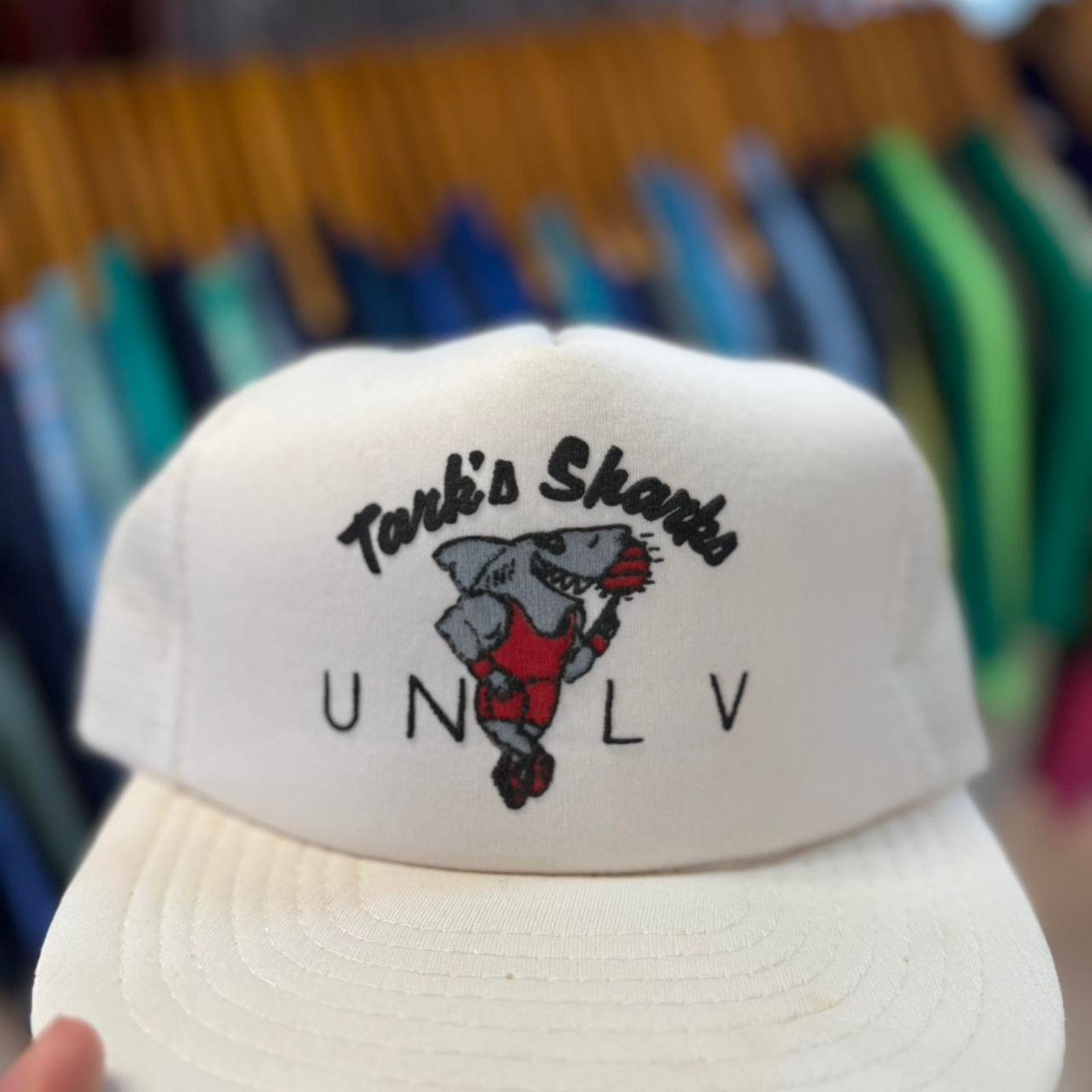 Vintage Vintage 90s UNLV Tanks Sharks Trucker Cap Size ONE SIZE - 2 Thumbnail