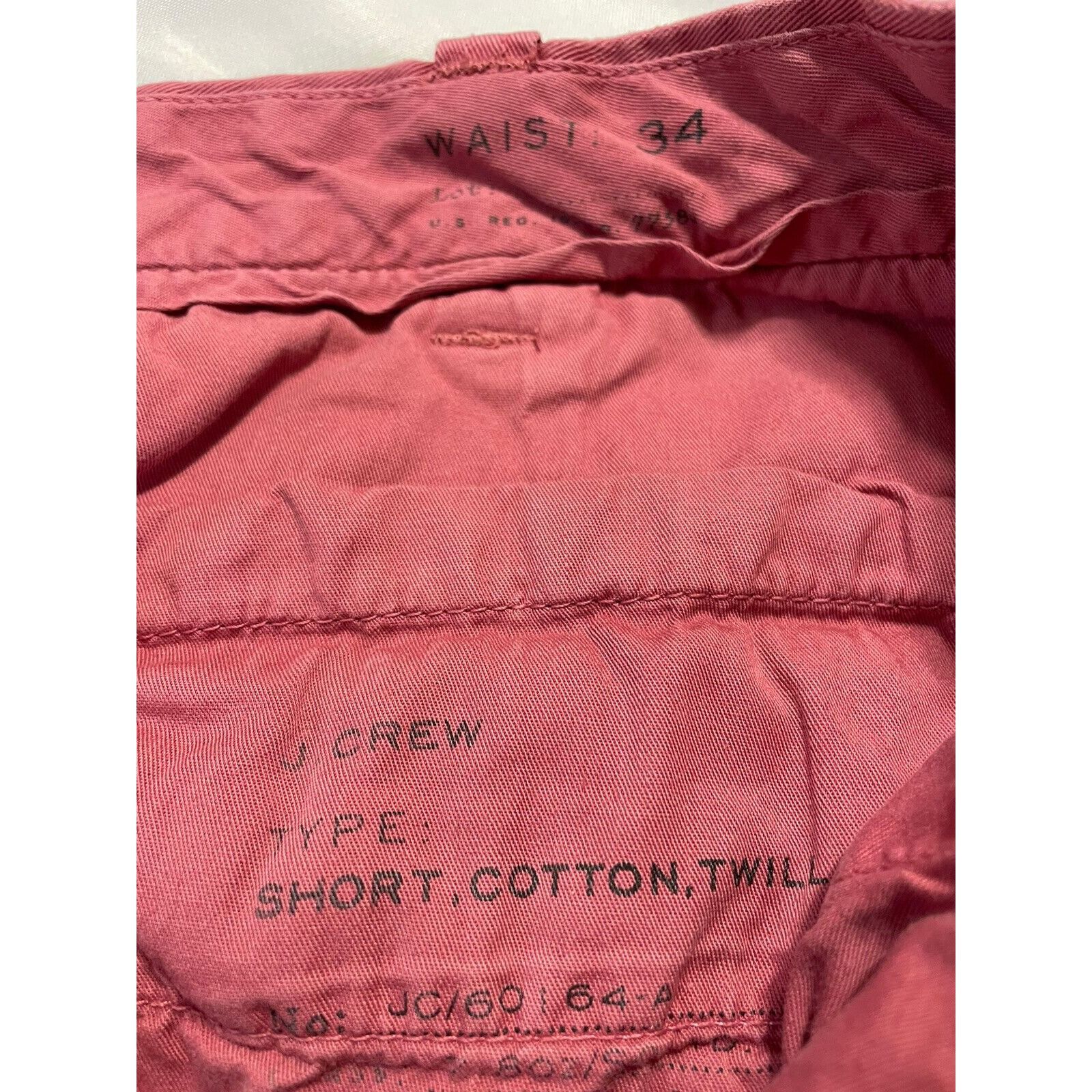 J.Crew J. Crew Club Shorts Men's Sz 34 Pink Flat Front Chino Stanto Size US 34 / EU 50 - 5 Thumbnail