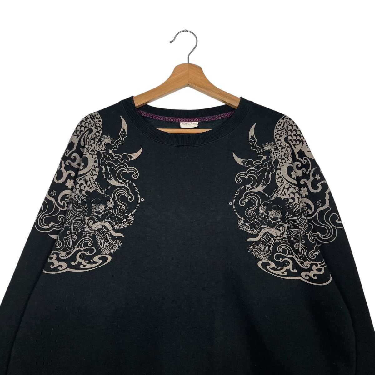 Japanese Brand Strange Heaven Sukajan Dragon Sweatshirt