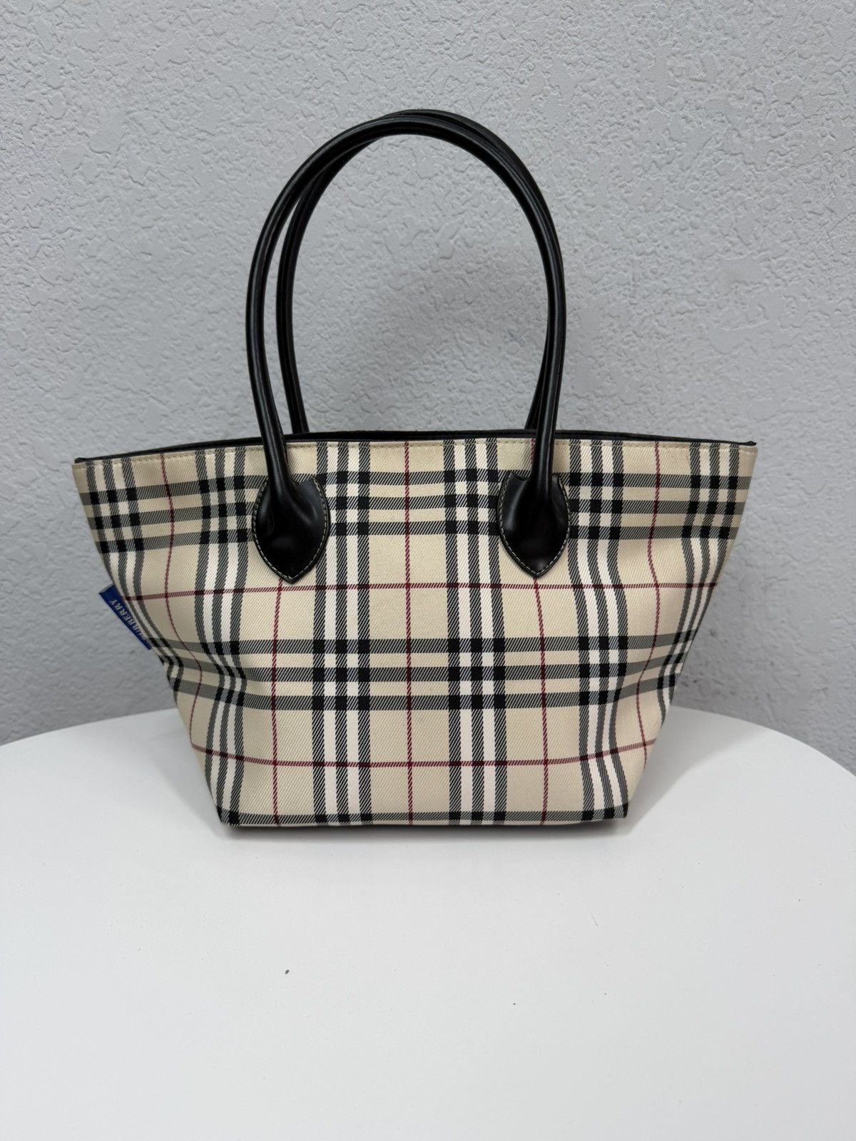 Burberry Vintage Burberry Nova Check Beige Bag Y2K Plaid Small Size ONE SIZE - 5 Thumbnail