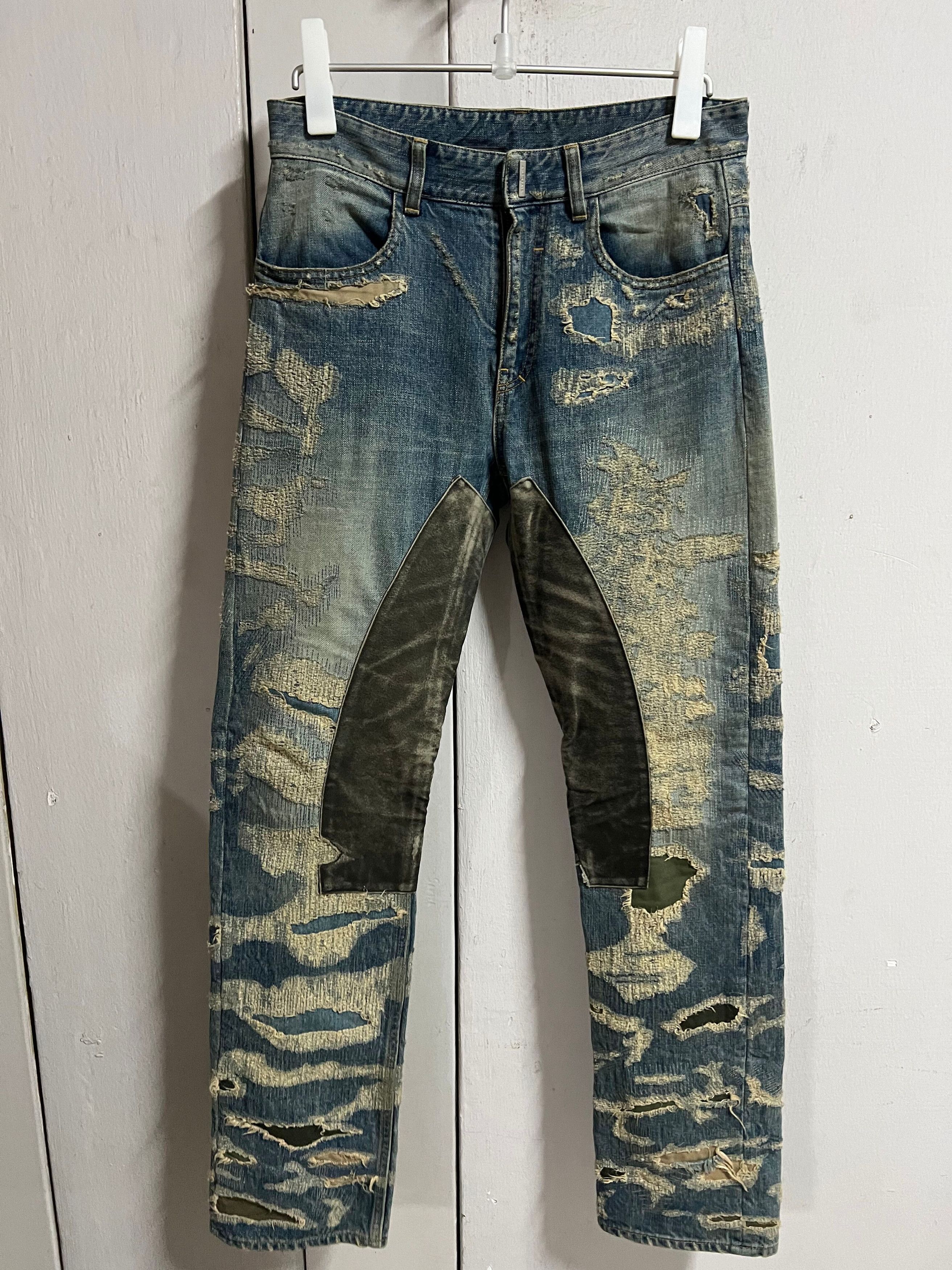 Givenchy Boro Destroyed denim jeans | Grailed