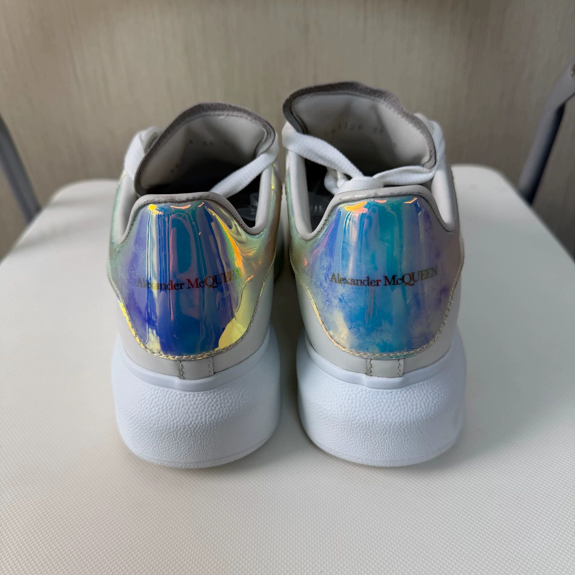 Alexander McQueen Alexander McQueen Women's White Oversized Sneaker 36 Size US 5.5 / IT 35.5 - 3 Thumbnail