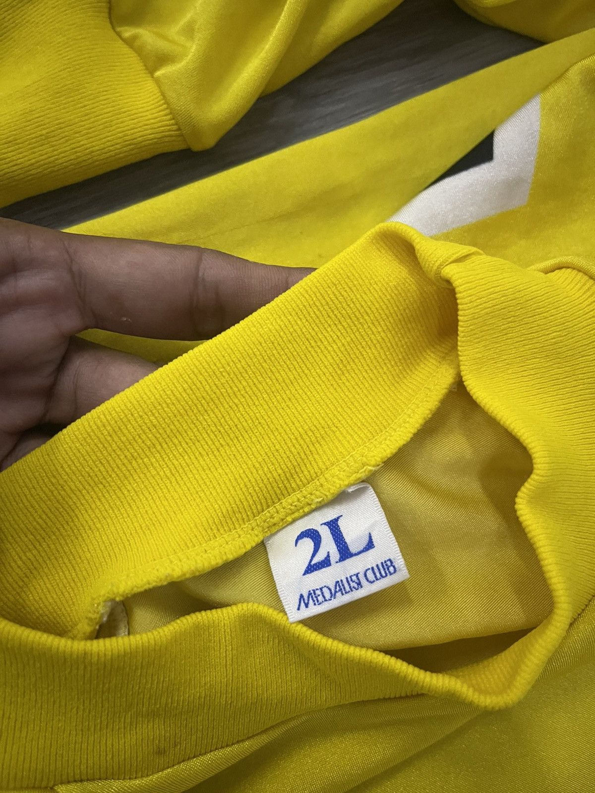 Vintage Vintage yellow Keirin Jersey Uniform No 6 pista track Size US M / EU 48-50 / 2 - 3 Thumbnail