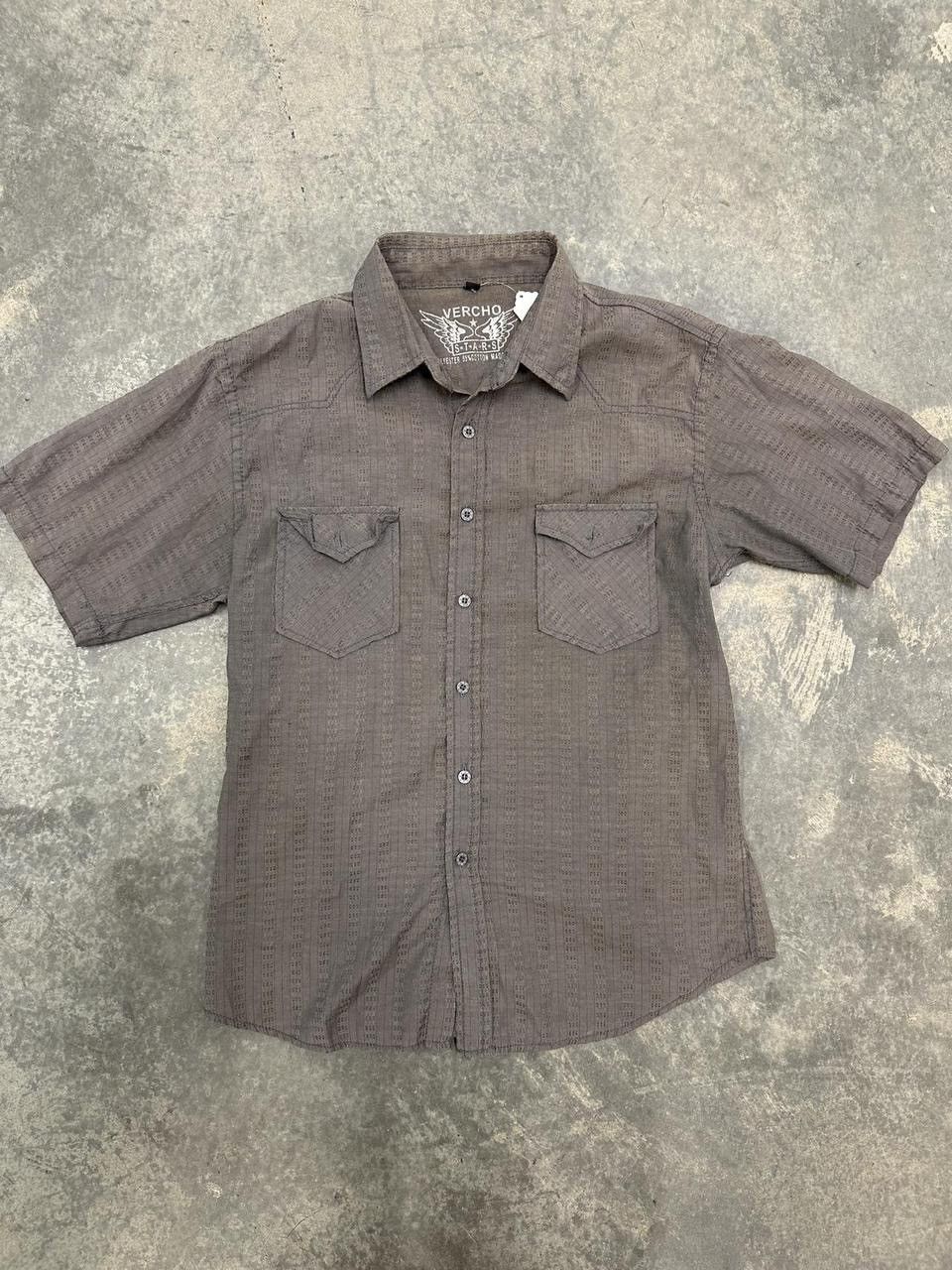 Vintage Y2K Vercho Grunge Button Up Shirt Size Medium
