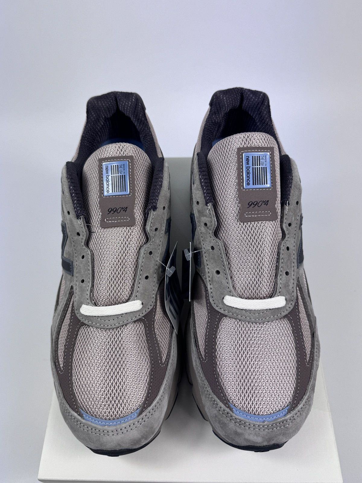 Auralee × New Balance MIUSA 990 V4 AURALEE GREY SNEAKERS Size US 11.5 / EU 44-45 - 3 Thumbnail
