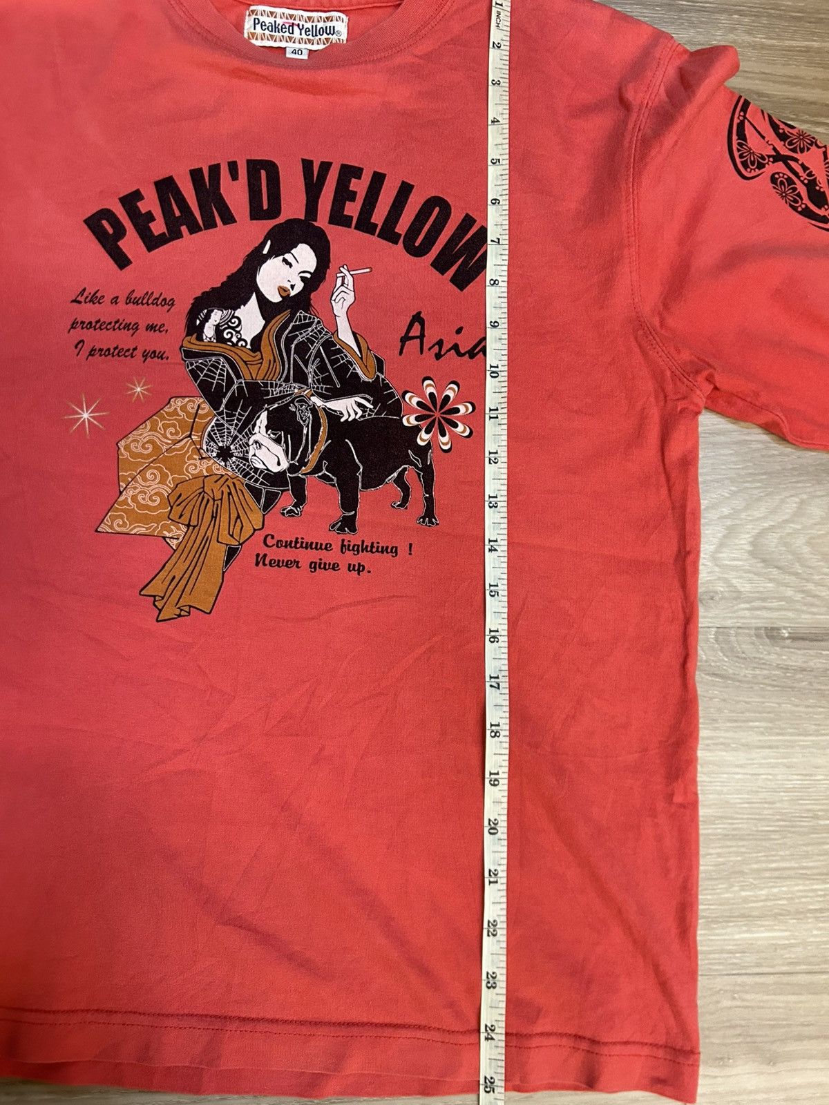 Japanese Brand Peaked Yellow "Graceful Japanese Anego" Long Sleeve Tee Size US S / EU 44-46 / 1 - 5 Thumbnail