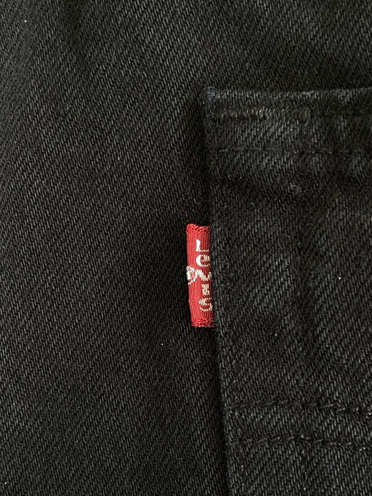 Levi's Vintage Levi's 501 Red Tab Straight Fit Black Denim Jeans Size US 36 / EU 52 - 13 Thumbnail