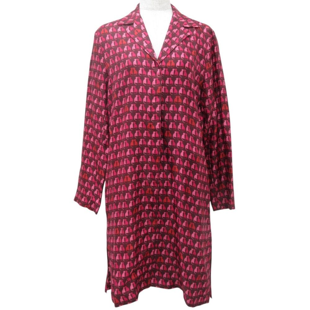Max Mara MaxMara Max Mara STUDIO Cat Print Silk Dress Others Tops DUTY FREE for USA Size ONE SIZE - 1 Thumbnail