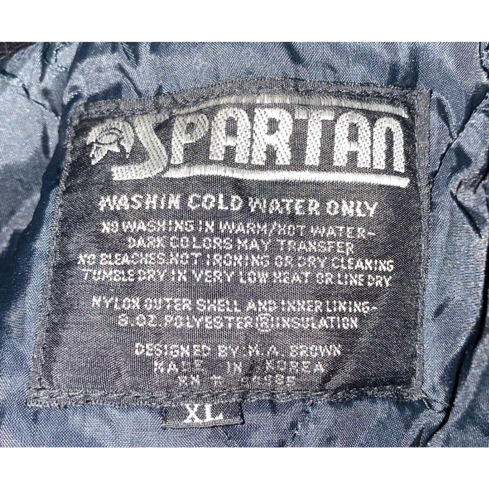 Vintage VINTAGE Spartan Jacket Full Zip Mens XL Black/Beige Quilt Lined Size XL Size US XL / EU 56 / 4 - 6 Thumbnail
