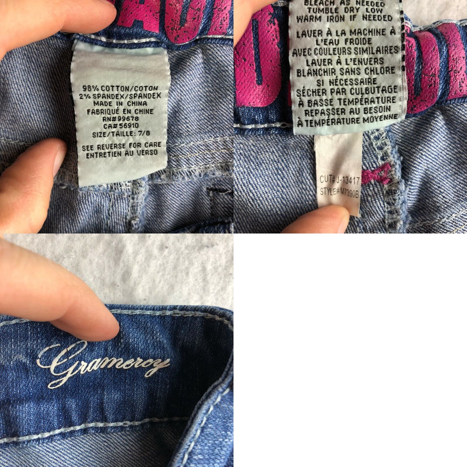 Vintage Hydraulic Gramercy Distressed Crop Womens Size 7/8 Medium Wash Blue Jeans Size 30" / US 8 / IT 44 - 8 Thumbnail