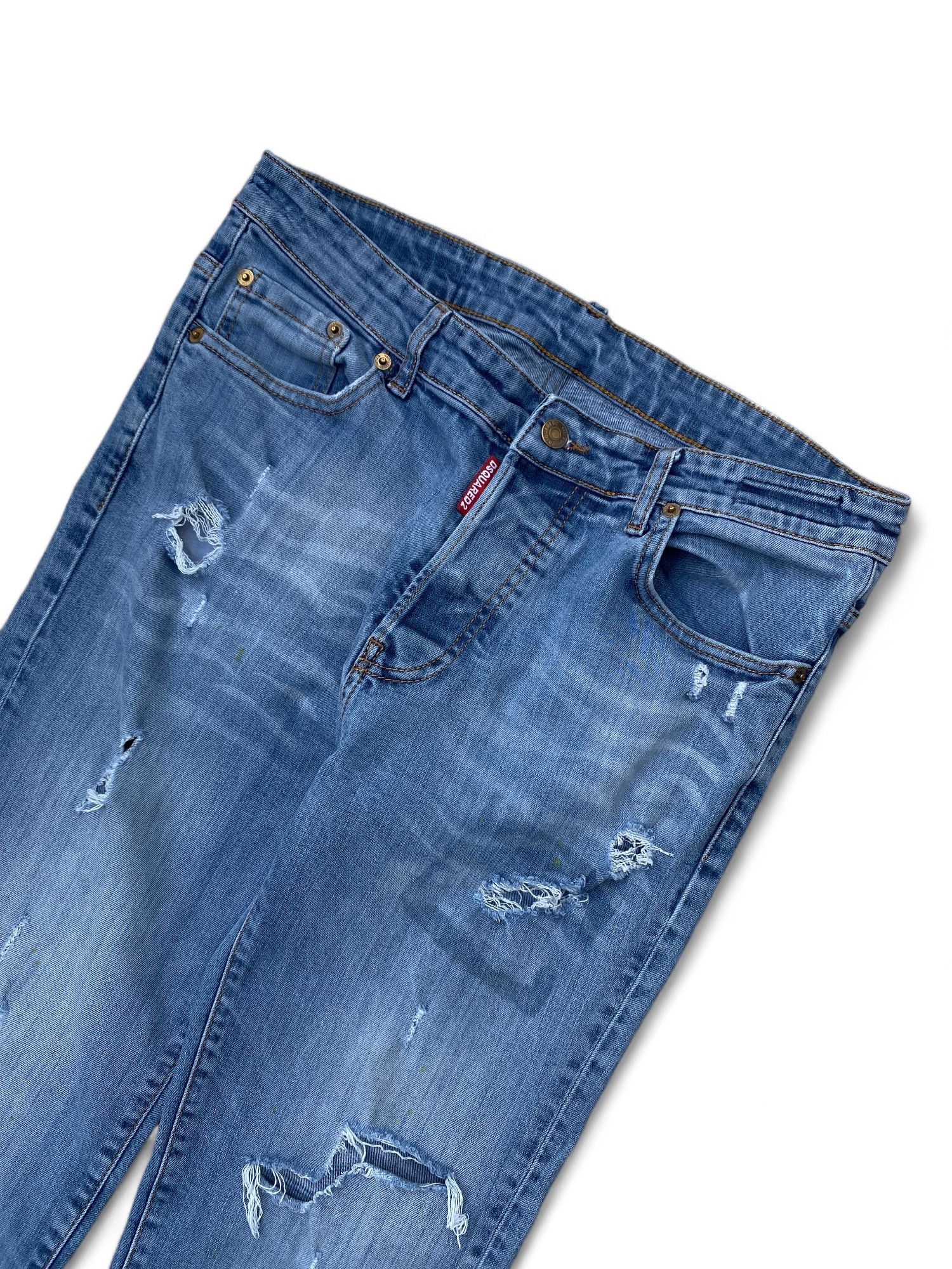 Dsquared2 × Vintage Vintage Squared Distressed Skinny Jeans Size US 34 / EU 50 - 3 Thumbnail