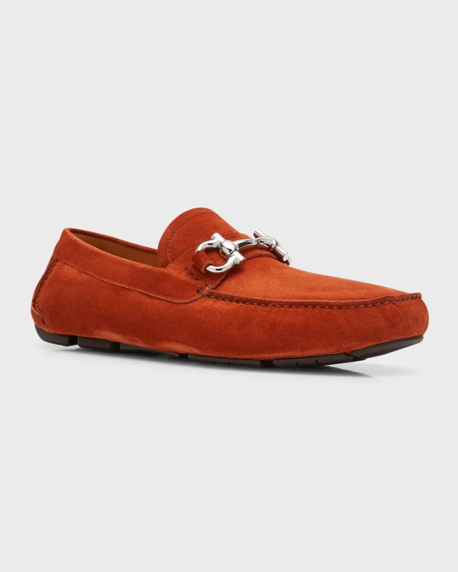 Salvatore Ferragamo o1s1rm0924 Parigi Eco Loafers in Red Size US 7 / EU 40 - 4 Thumbnail