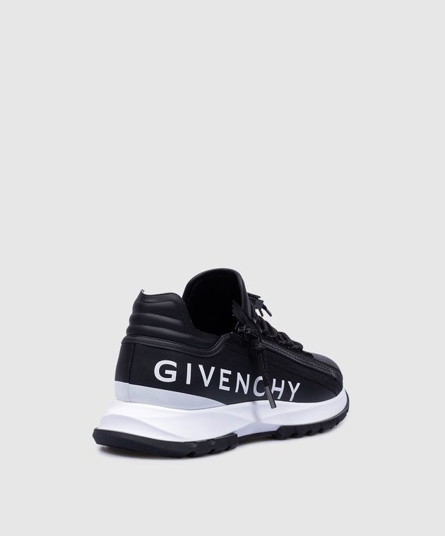 Givenchy o1srvl11e1224 Specter Leather Sneakers in Black Size US 8 / EU 41 - 3 Thumbnail