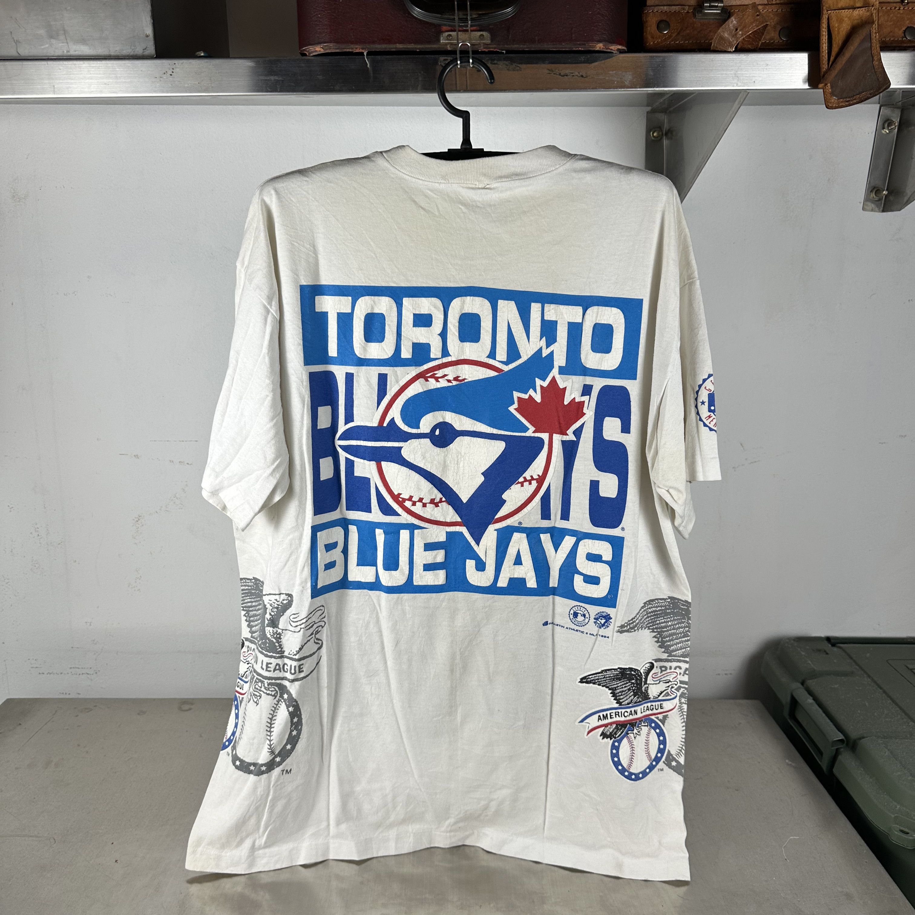 Vintage Vintage 1994 Toronto Blue Jays Bulletin Athletic MLB AOP Tee Size US XL / EU 56 / 4 - 3 Thumbnail