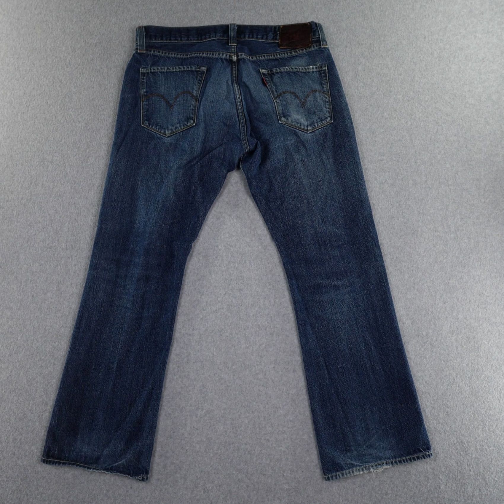 Levi's LEVI'S Jeans Mens 35 (35X29) Hesher Bootcut Blue Denim 5-Pocket USA Vintage Capita l E MADE IN USA Streetwear Activewear Size US 35 - 2 Thumbnail