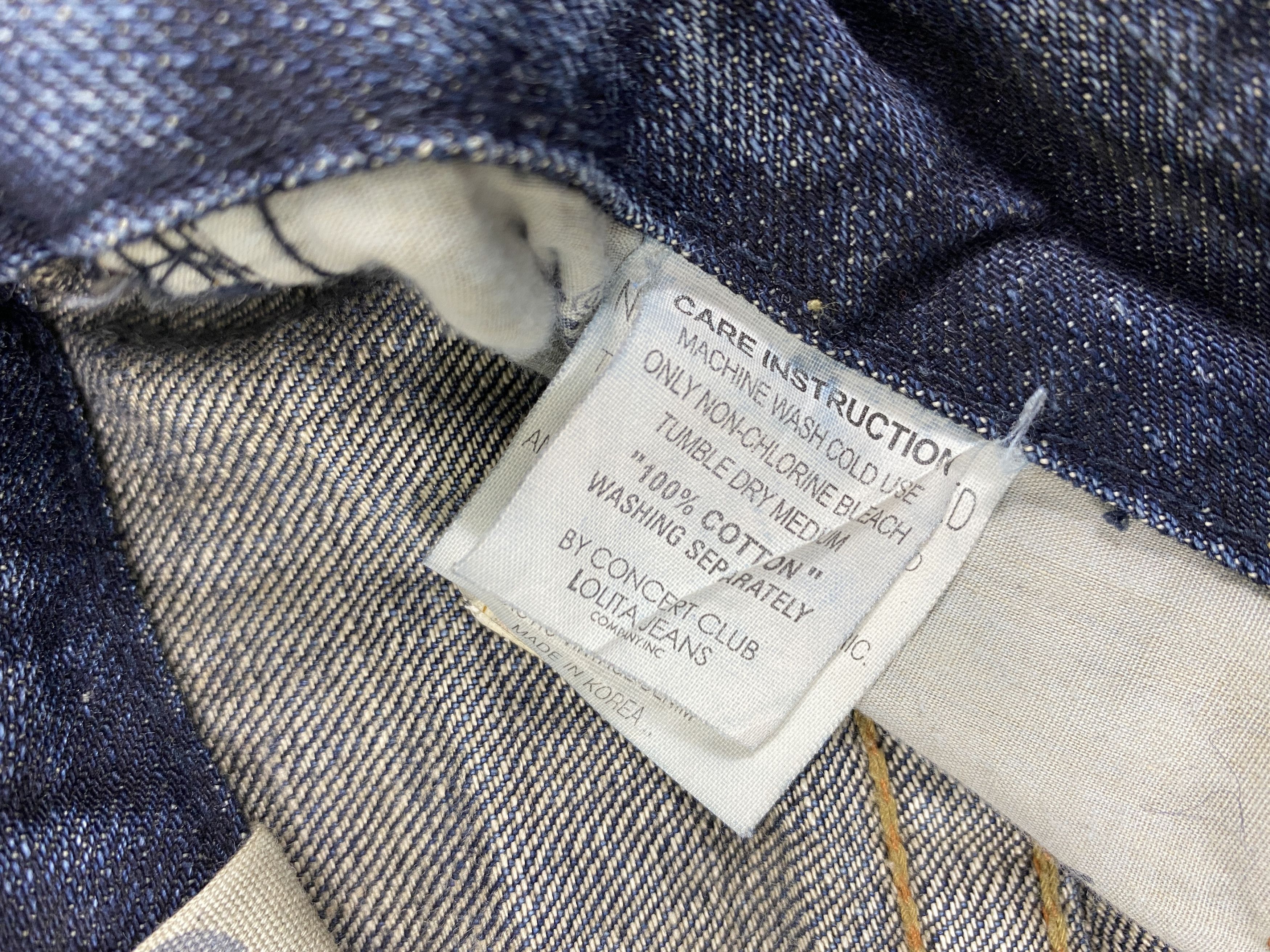 If Six Was Nine Vintage Lolita Low Rise Flare Jeans Denim JN3504 Size US 30 / EU 46 - 12 Thumbnail