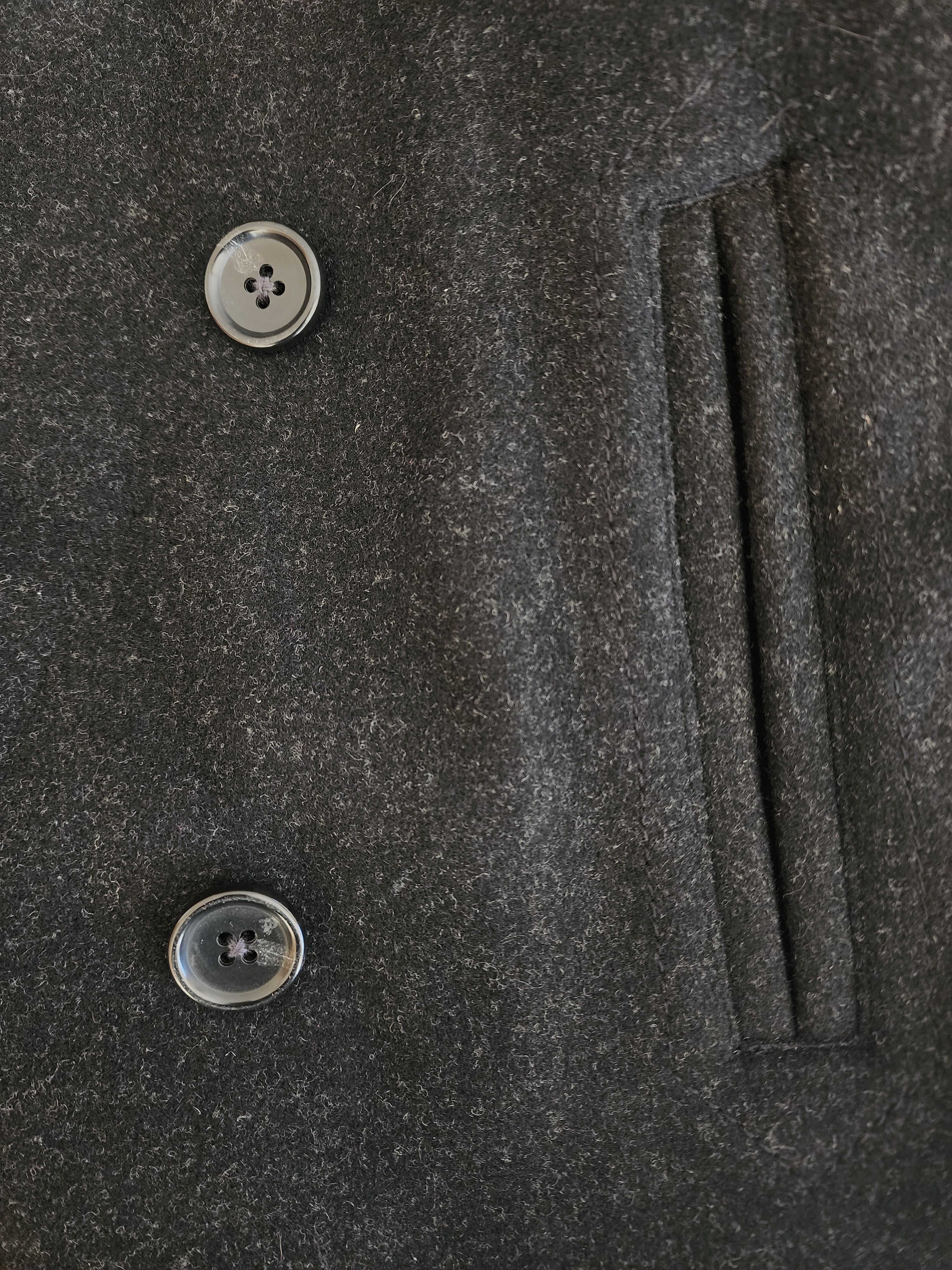 Beams Plus High-Quality Wool Coat by BEAMS – Double-Breasted, Size S/M Size US M / EU 48-50 / 2 - 13 Thumbnail