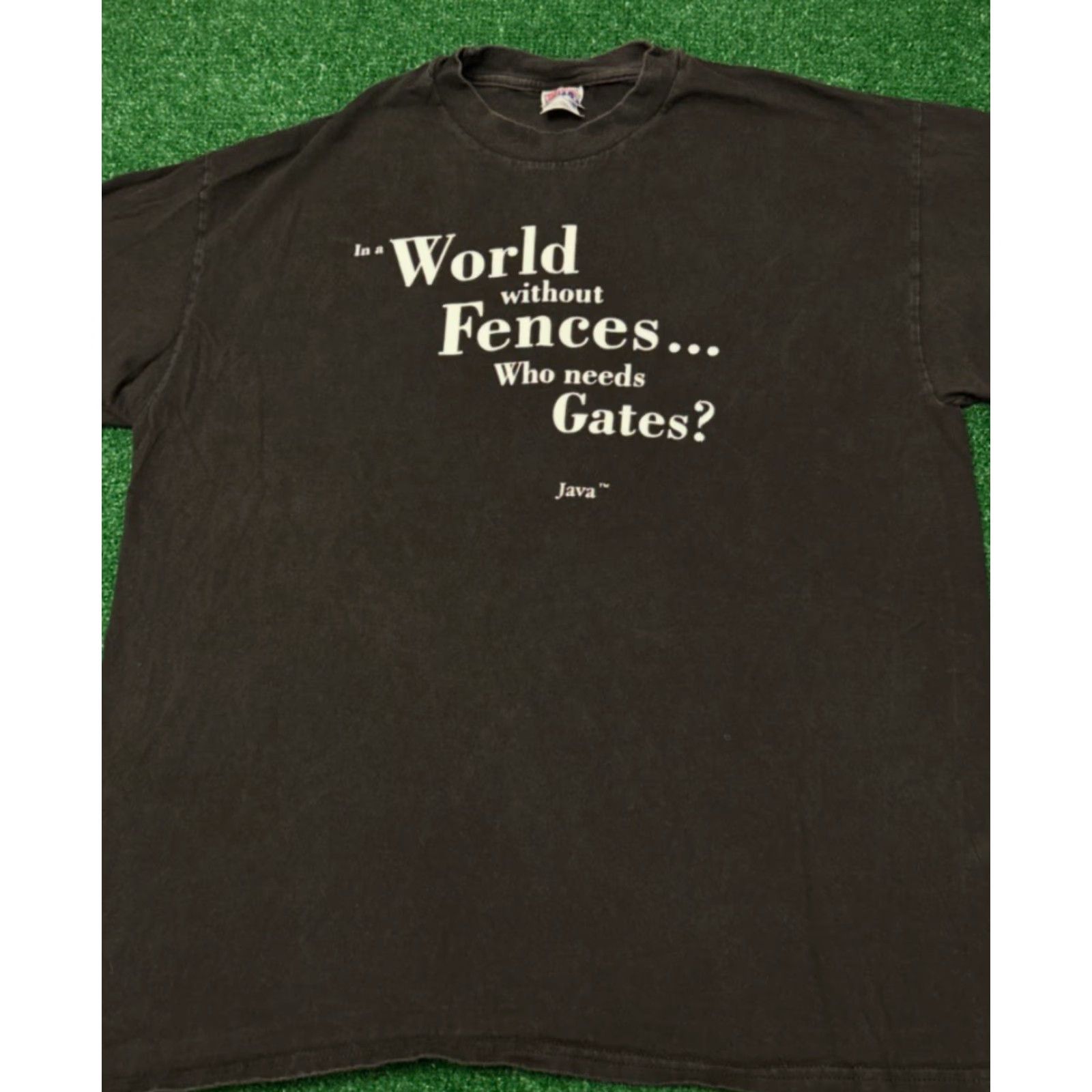 Apple VINTAGE 90s Java Script Anti Bill Gates Microsoft Apple Tech VTG Shirt Mens XL Size US XL / EU 56 / 4 - 3 Thumbnail