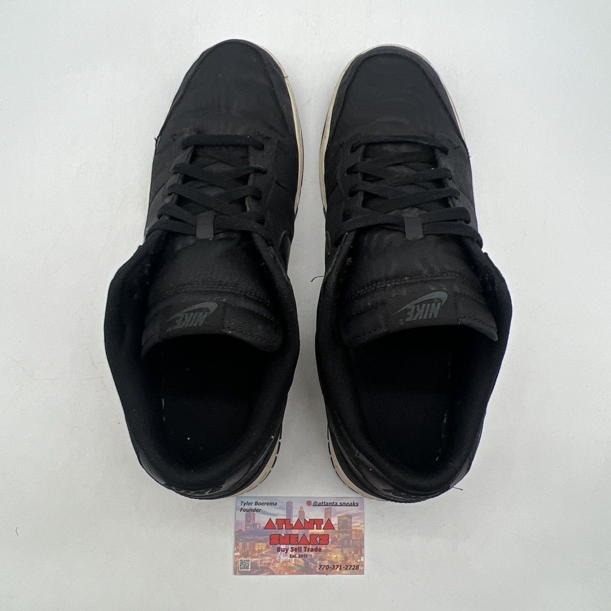 Nike Nike dunk low black canvas Size US 13 / EU 46 - 6 Thumbnail