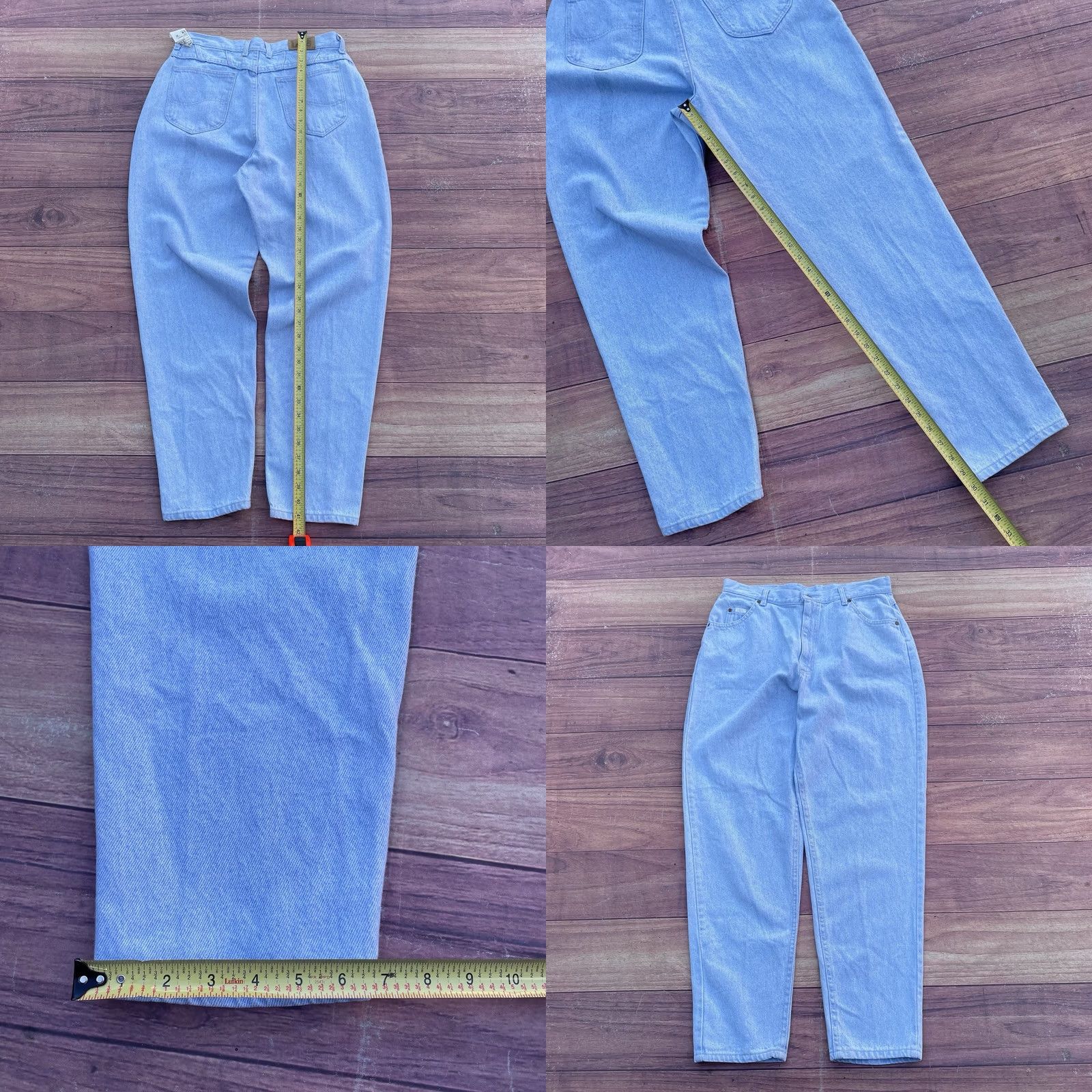 Lee VINTAGE Lee Light Wash Mom Jeans High Rise USA Made Women's Size 16M NWT Read* Size 38" / US 16 / IT 52 - 8 Thumbnail