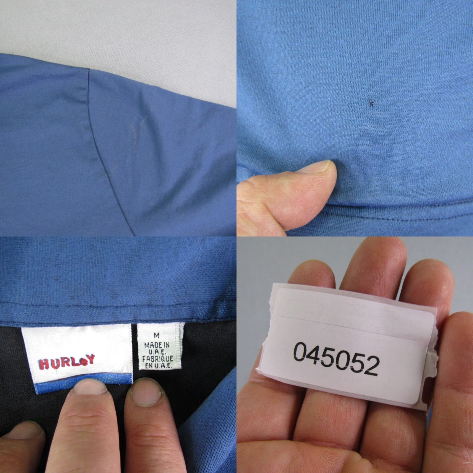 Hurley VINTAGE Hurley Polo Shirt Mens Medium Blue Skate Surfer Snap Up Y2K Polo Shirt Men M Blue Beach Outdoor Skateboarding Mens Polo Shirt Size US M / EU 48-50 / 2 - 8 Thumbnail