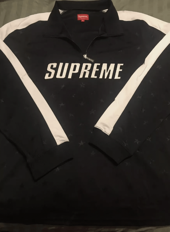 NWT Supreme Track Half Zip Pullover Black