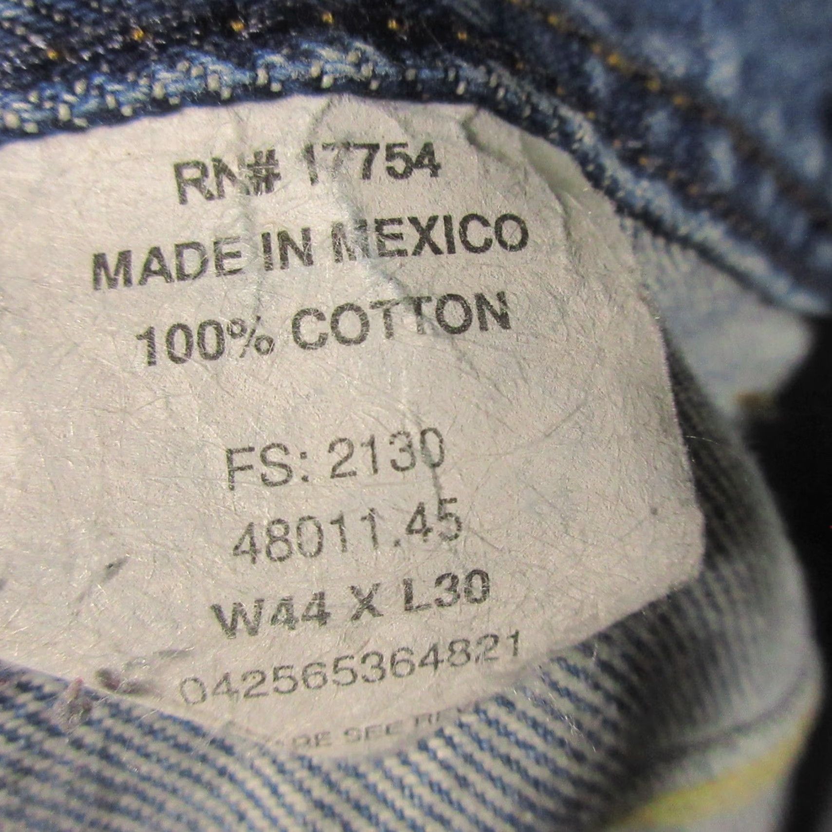 Vintage Key Carpenter Jeans Mens 42x30 Med Wash Denim Straight Leg 5-Pocket Workwear Casual Size US 42 / EU 58 - 4 Thumbnail