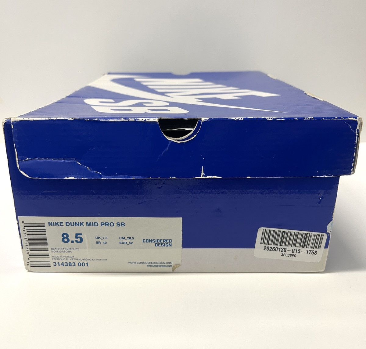 Nike Nike SB Dunk Mid Pro ‘Griptape’ (314383 001) Shoes Size: 8.5 Size US 8.5 / EU 41-42 - 8 Thumbnail