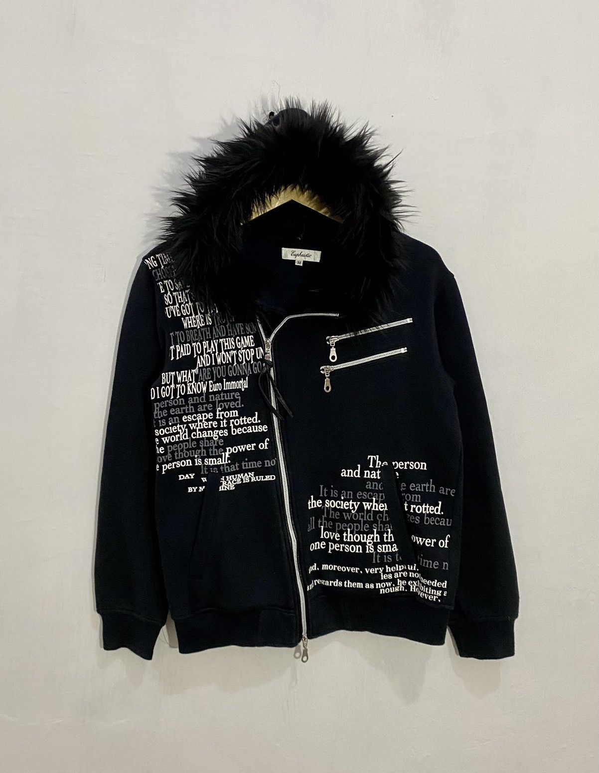 If Six Was Nine 💥Poem💥 Fur Zipper Hoodie LGB Style Size US M / EU 48-50 / 2 - 3 Thumbnail