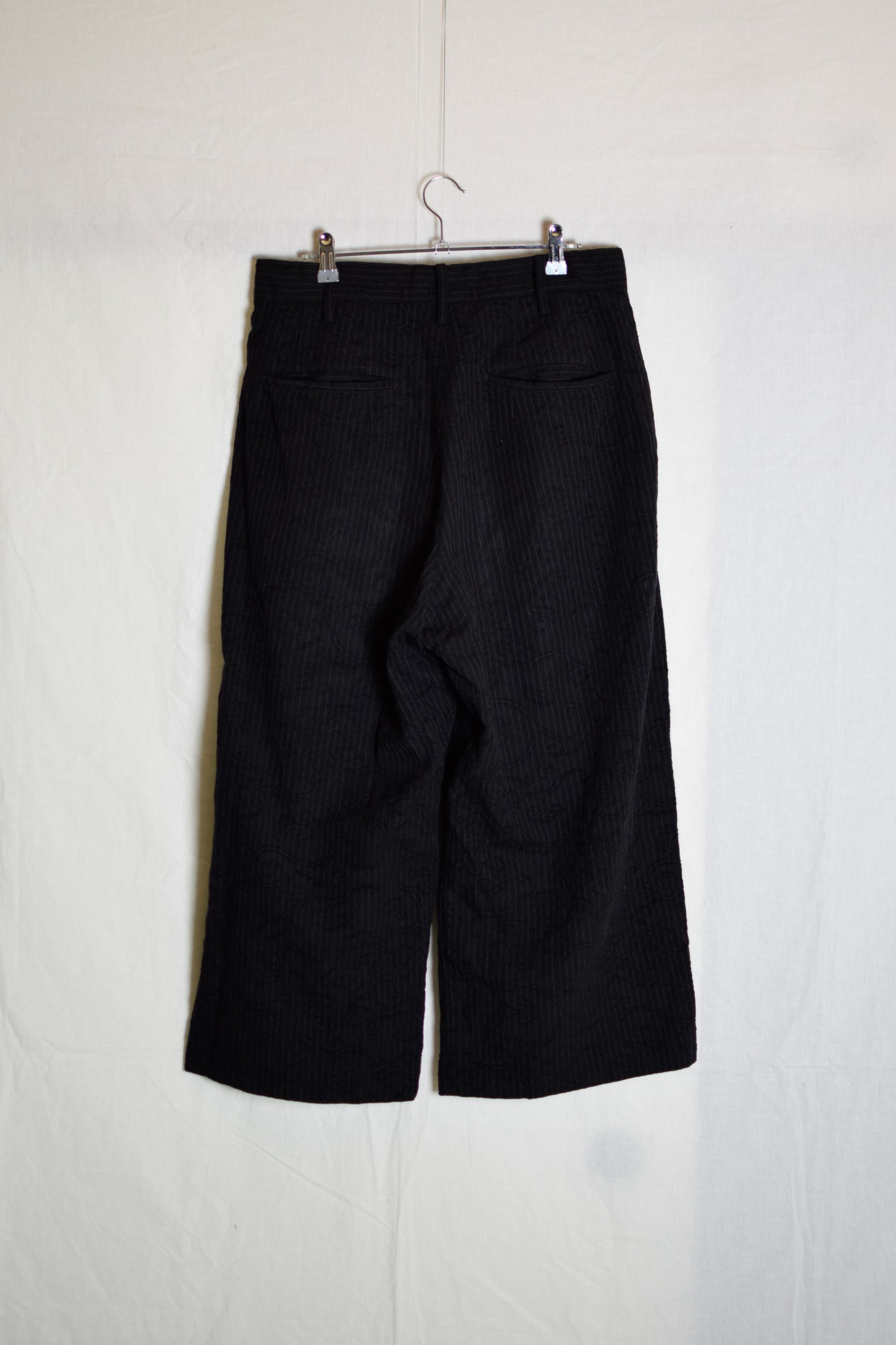 Yohji Yamamoto YYPH AW98 Wide Brocade Pants - HY-P21-162 Size US 30 / EU 46 - 3 Thumbnail