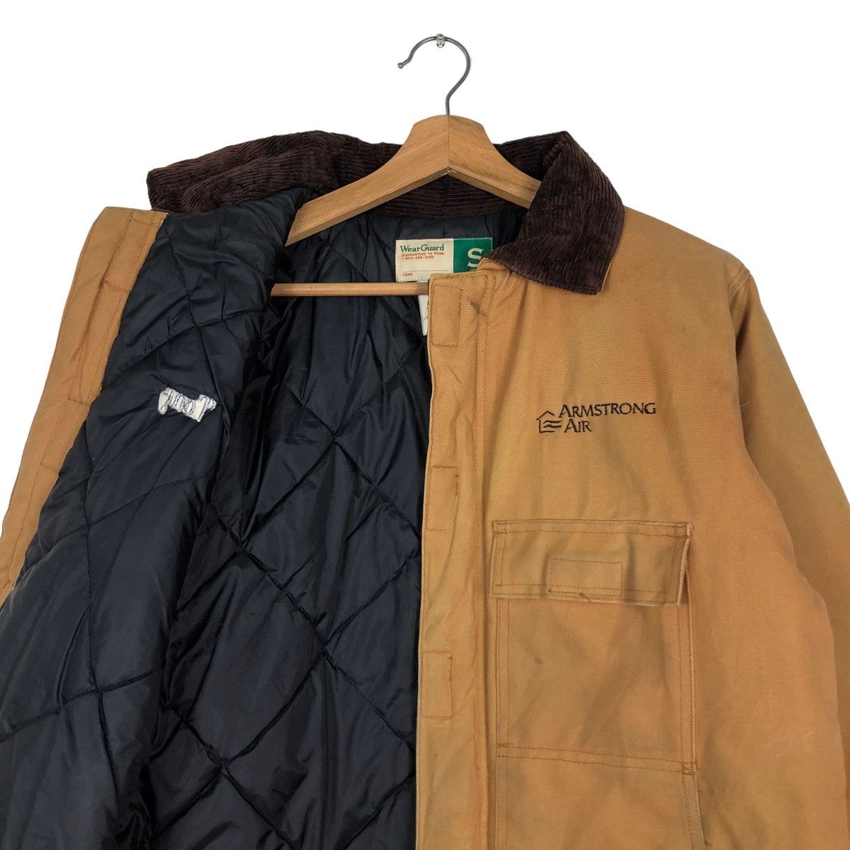 Garment Reproduction of Workers Vintage Wear Guard Chore Duck Canvas Bomber Jacket Carhartt Size US S / EU 44-46 / 1 - 12 Thumbnail