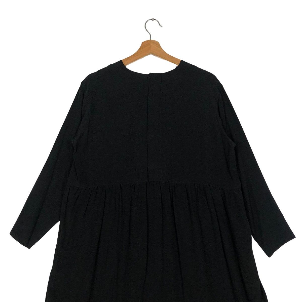 Yohji Yamamoto 🔥Rich Black - Y’s Yohji Yamamoto Blouse Oversized Size M / US 6-8 / IT 42-44 - 8 Thumbnail