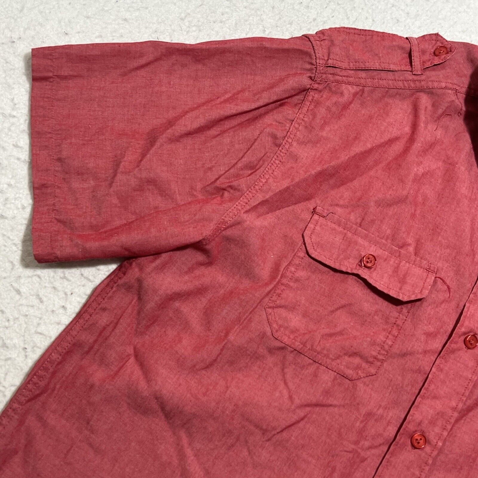 Ecko Unltd. Ecko Unltd Large Button Down Light Red Pocket Shirt Size US L / EU 52-54 / 3 - 6 Thumbnail