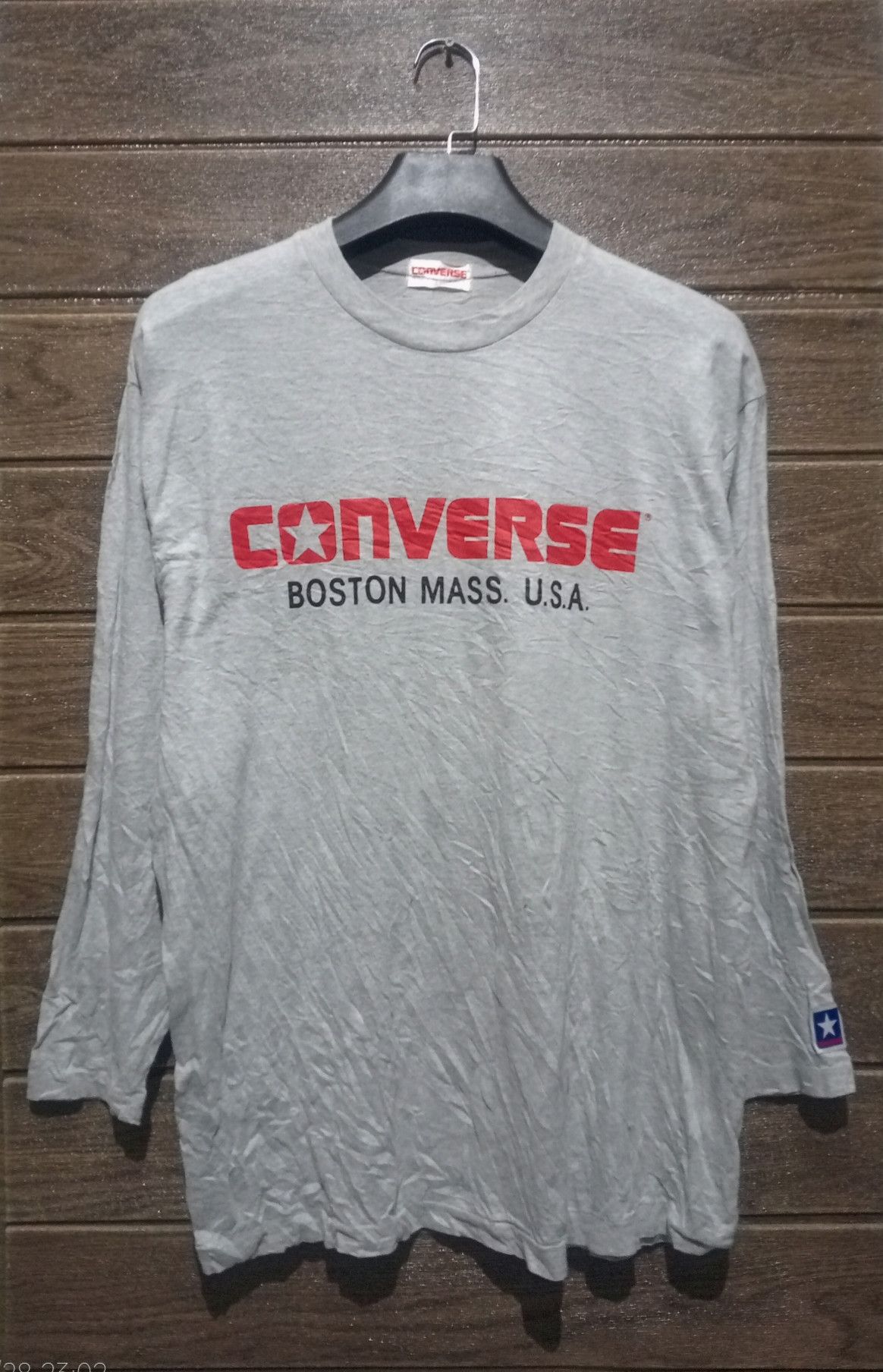 Converse Vintage '90s Converse Single Stitch Long Sleeve Tshirt Size US L / EU 52-54 / 3 - 1 Thumbnail