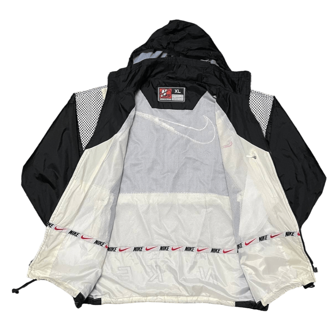Nike Vintage 90's Nike Big Swoosh Spellout Embroidery Jacket Size US XL / EU 56 / 4 - 13 Thumbnail