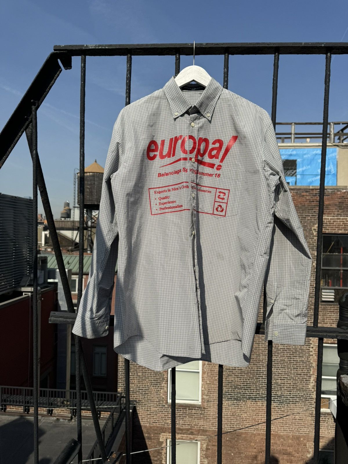 BALENCIAGA europa 長袖シャツ Balenciaga Balenciaga Europa Dry-Clean Shirt | Grailed