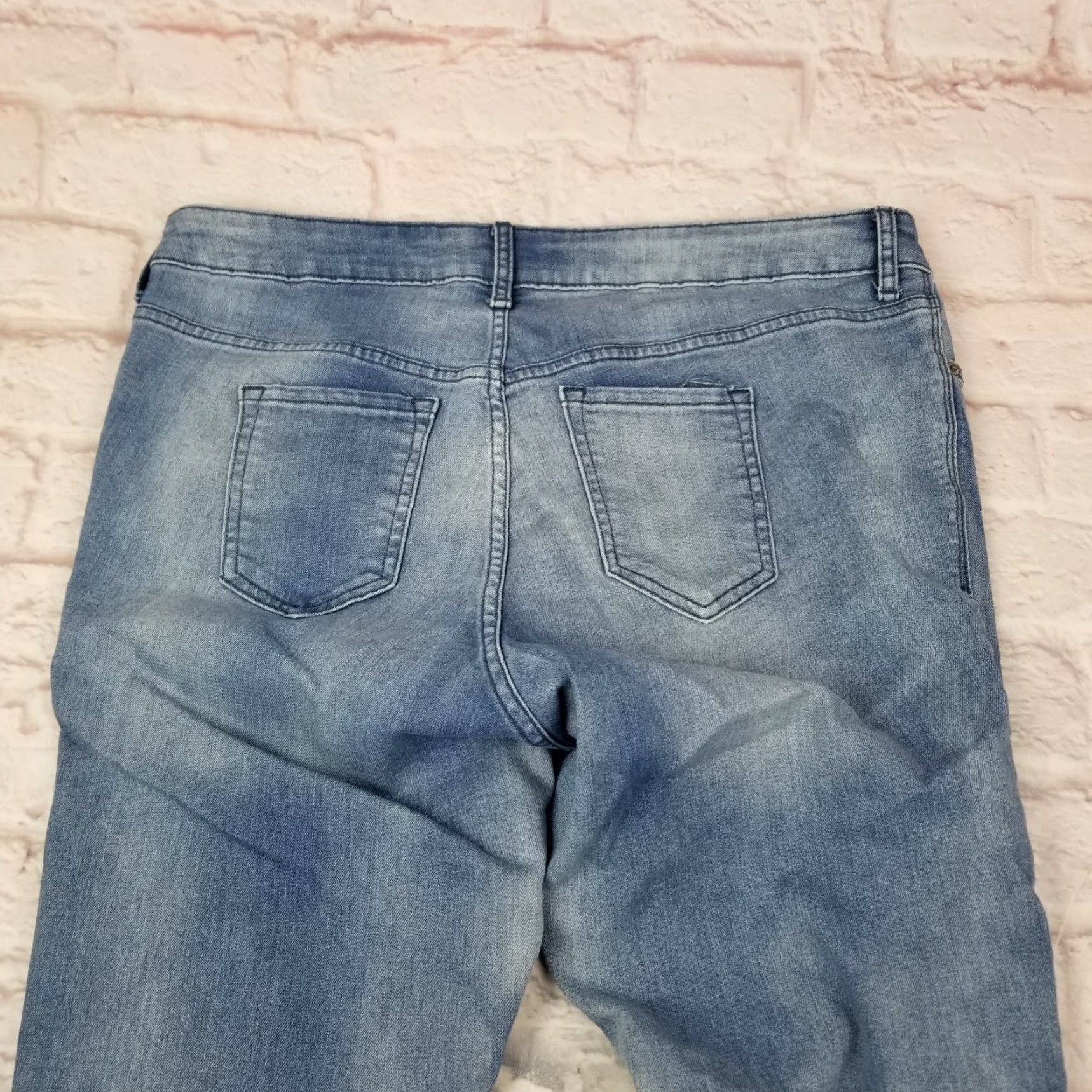 Old Navy VINTAGE Old Navy Rockstar Jeans Womens Plus 16 Light Blue Mid Rise Stretch Denim 5-Pocket Womens Size 38" / US 16 / IT 52 - 4 Thumbnail