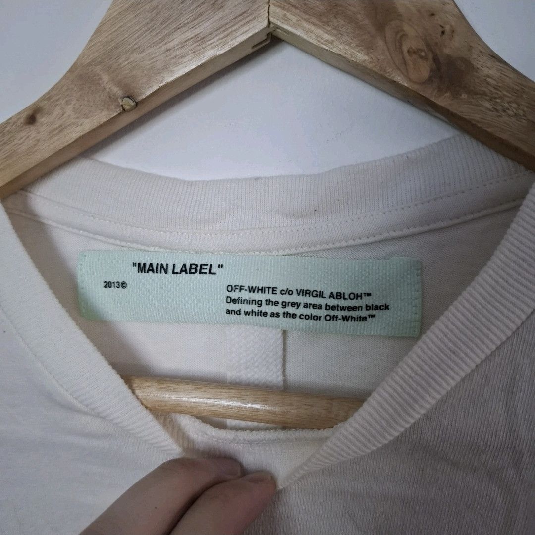 Off-White OFF-WHITE Beige Statue Of Liberty Long Sleeve Cotton Shirt Size US S / EU 44-46 / 1 - 6 Thumbnail