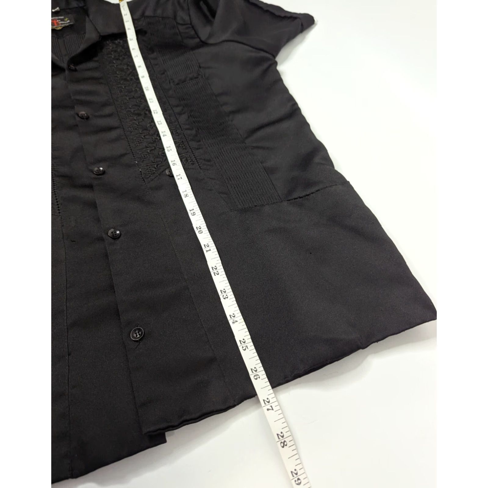 Vintage VINTAGE Guayabera San Lorenzo Copacabana Men's Black Cigar Pocket Shirt Size 38 Size US M / EU 48-50 / 2 - 5 Thumbnail
