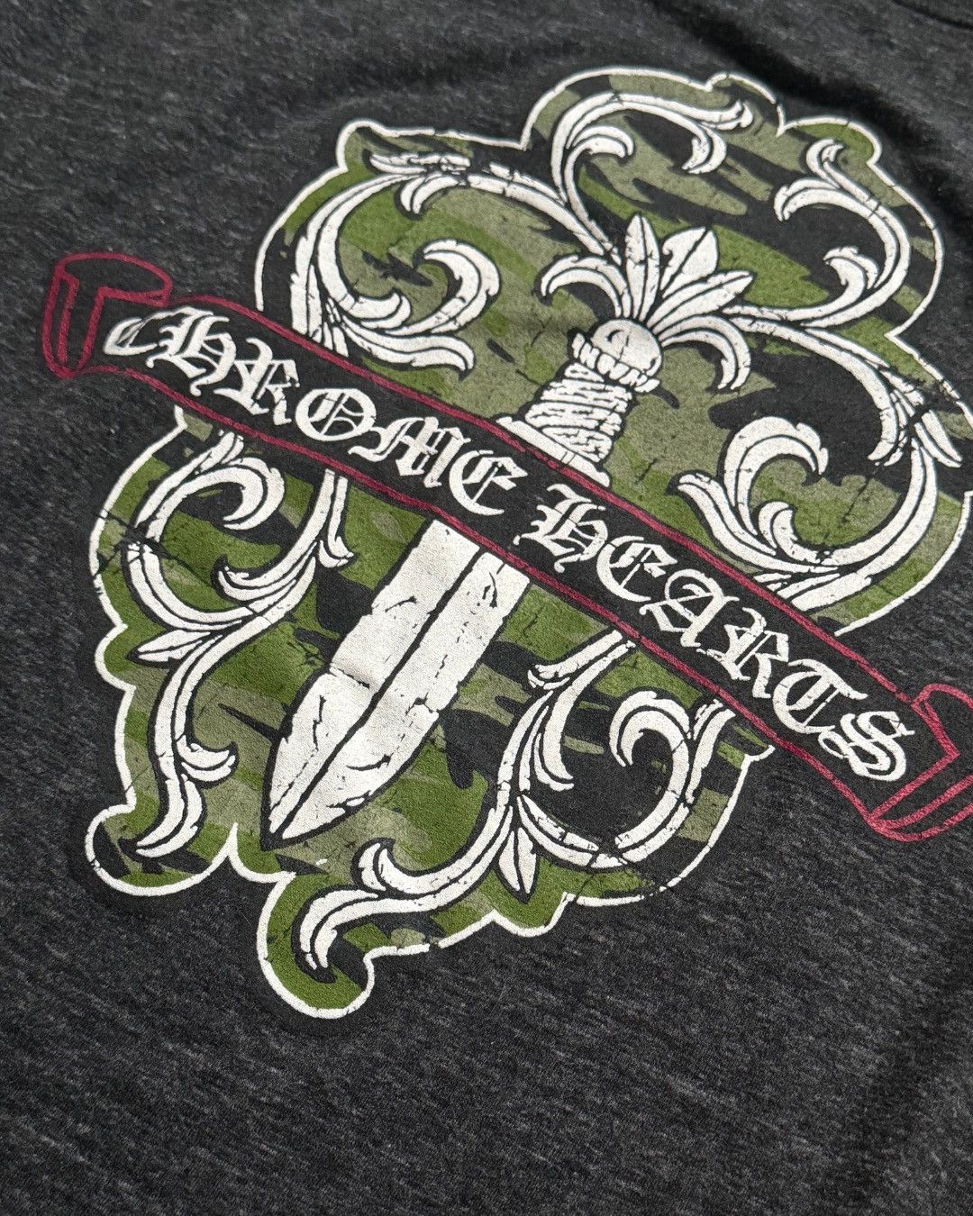 Chrome Hearts Camo Dagger V-Neck