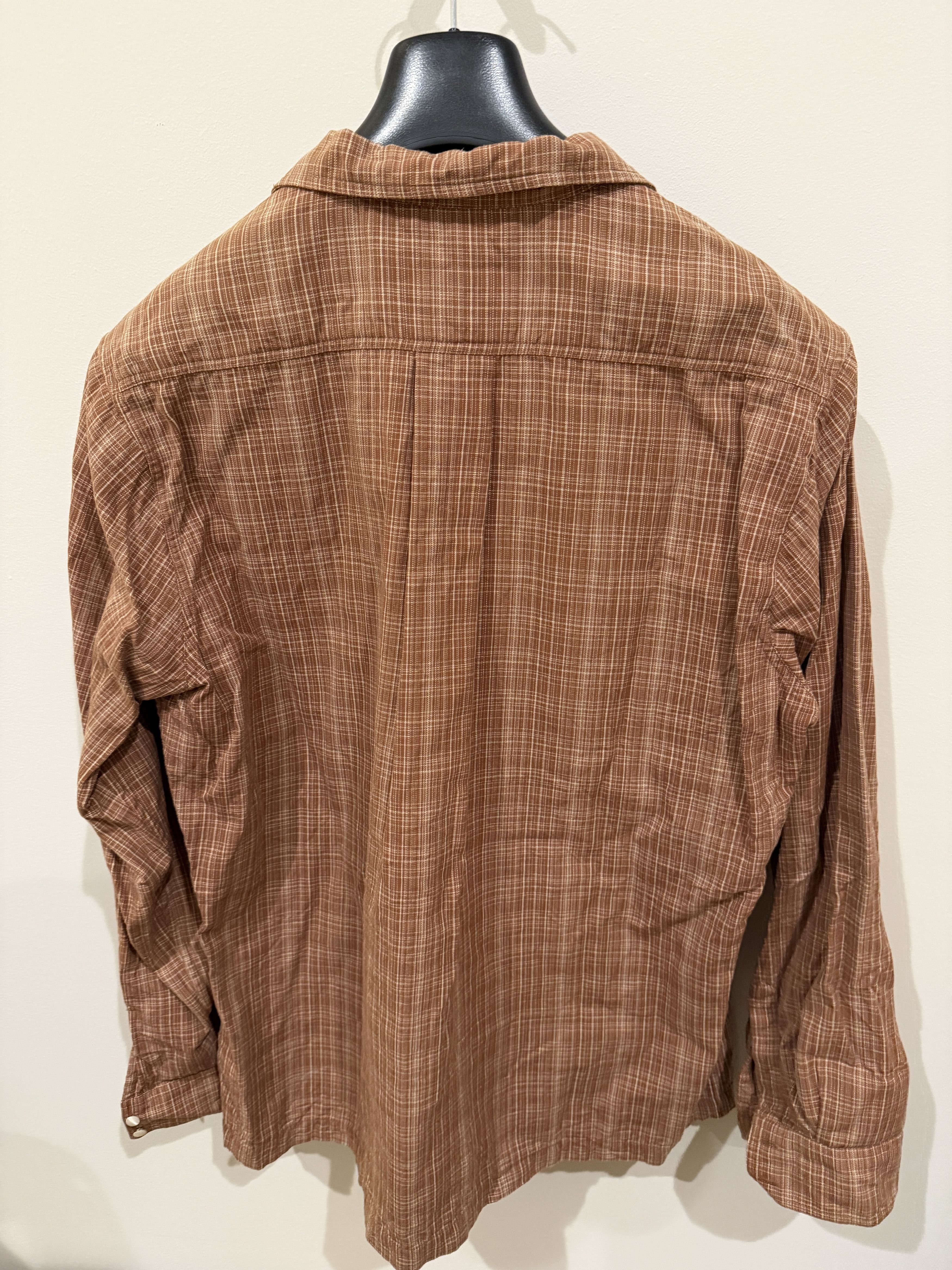 3sixteen Open Collar Shirt Amber Plaid Size US XXL / EU 58 / 5 - 4 Thumbnail