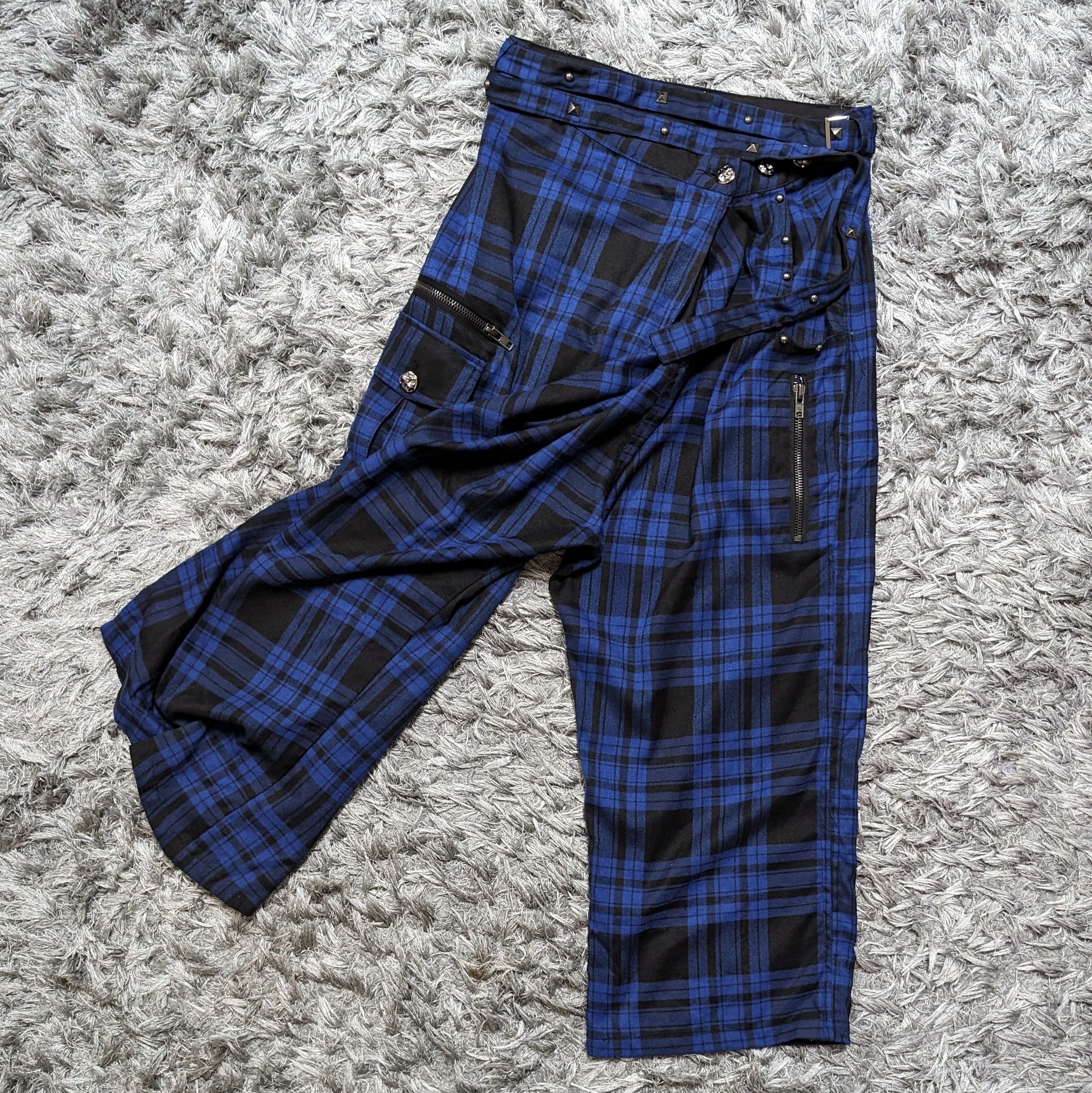 Japanese Brand × Seditionaries Vintage Sex Pot Revenge Punk Drawstring Wide Leg Tartan Pant Size US 30 / EU 46 - 12 Thumbnail