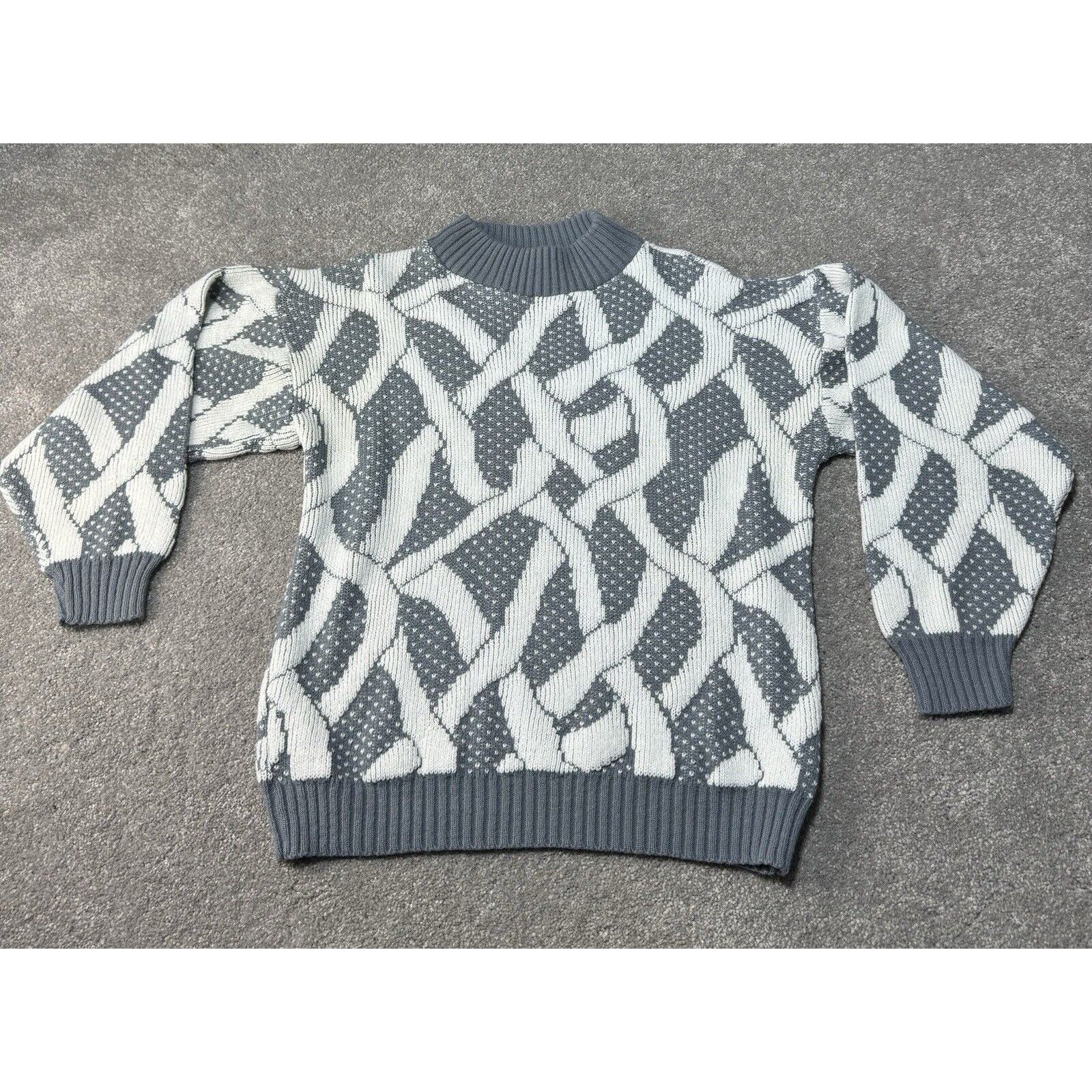 Other Vintage 80s Alicia Sweater Womens Plus 1X Abstract Birdseye Size XL / US 12-14 / IT 48-50 - 1 Thumbnail