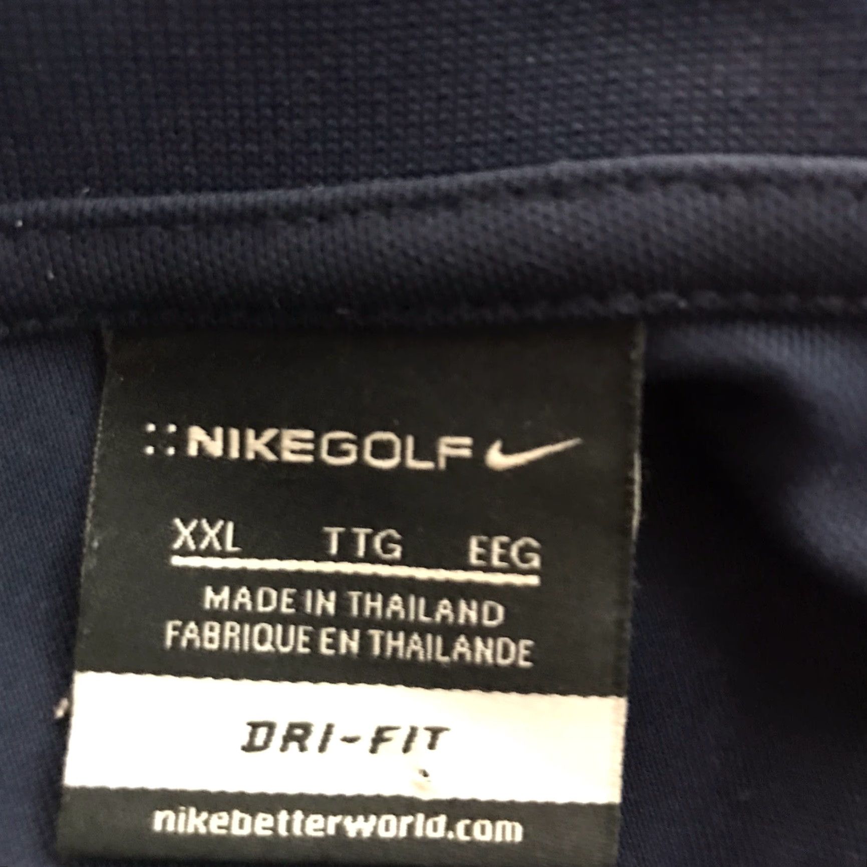 Nike Nike Golf Dri Fit Navy 1/4 Button Polo Shirt Mens Size XXL Size US XXL / EU 58 / 5 - 5 Thumbnail