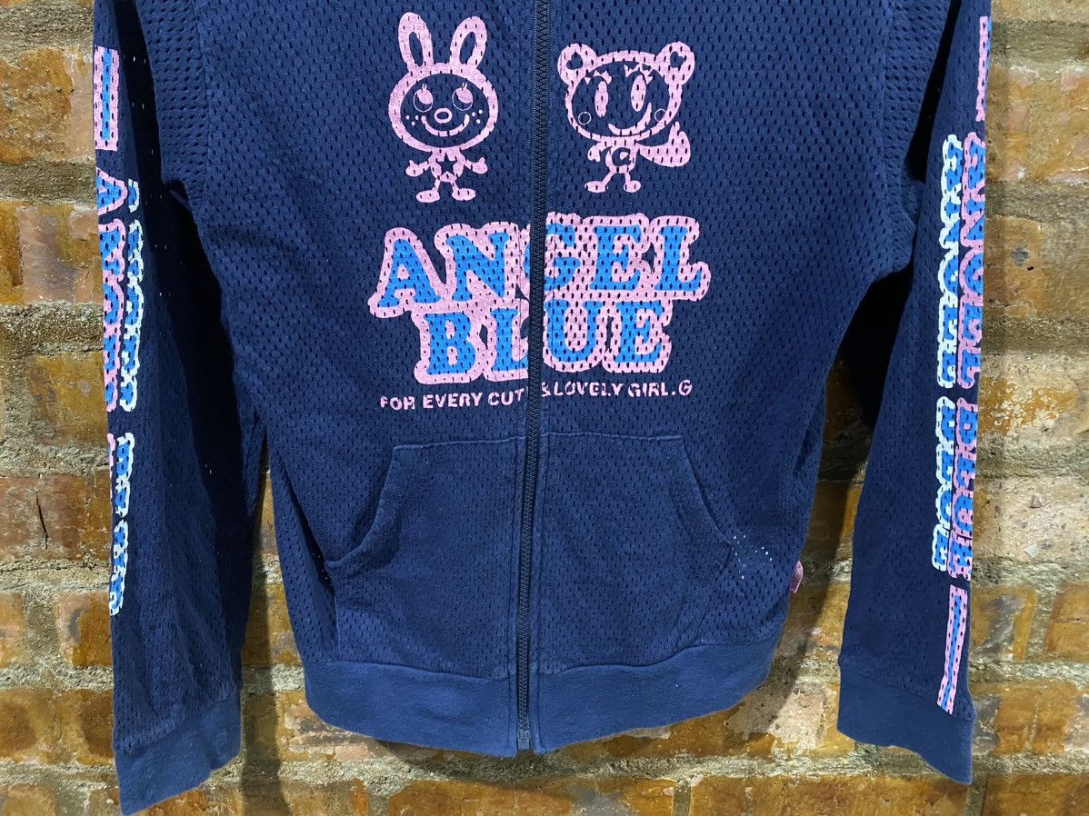 Angel Blue 1990s Angle Blue Mesh Pop Hoodie Size S / US 4 / IT 40 - 4 Thumbnail