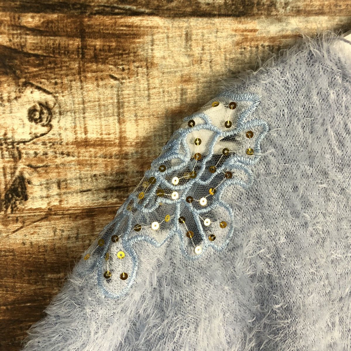 Homespun Knitwear DL Japanese Brand Blue Cloaks Knitwear #C229 Size S / US 4 / IT 40 - 10 Thumbnail