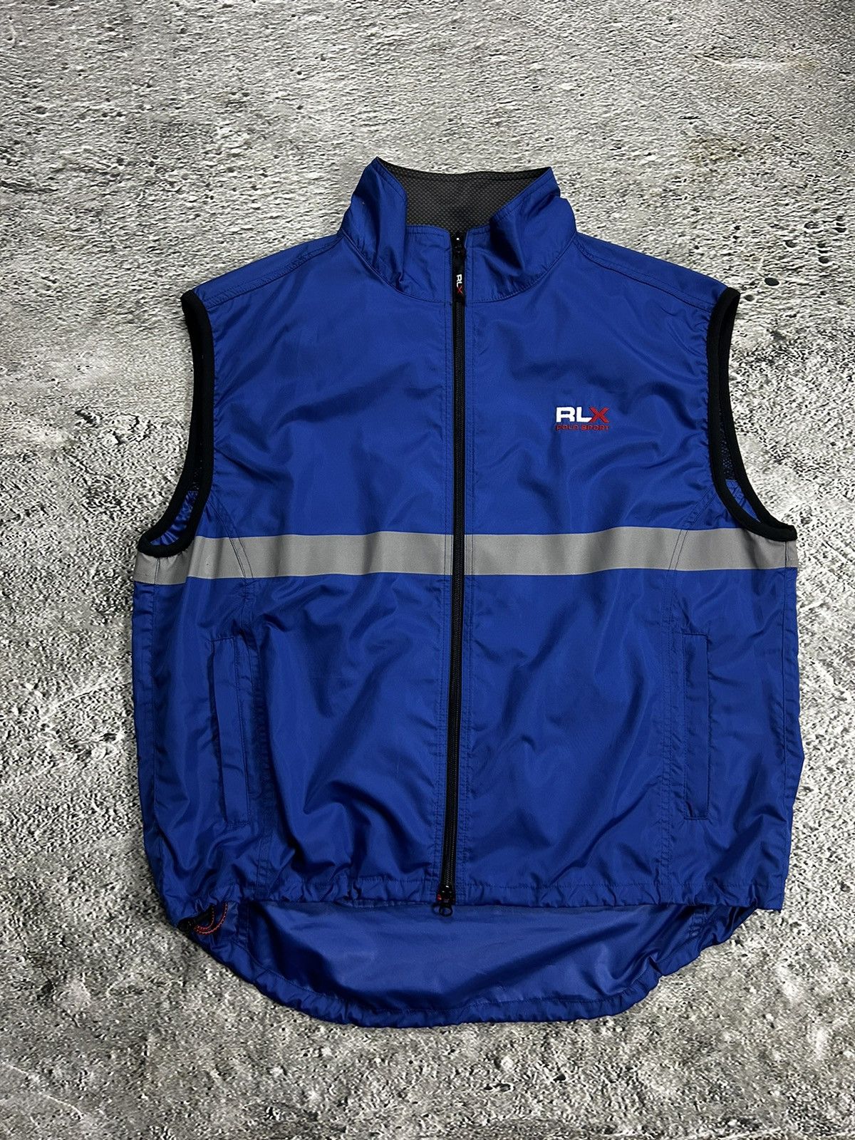 Polo Sport RLX vest windbreaker vintage blue Ralph Lauren