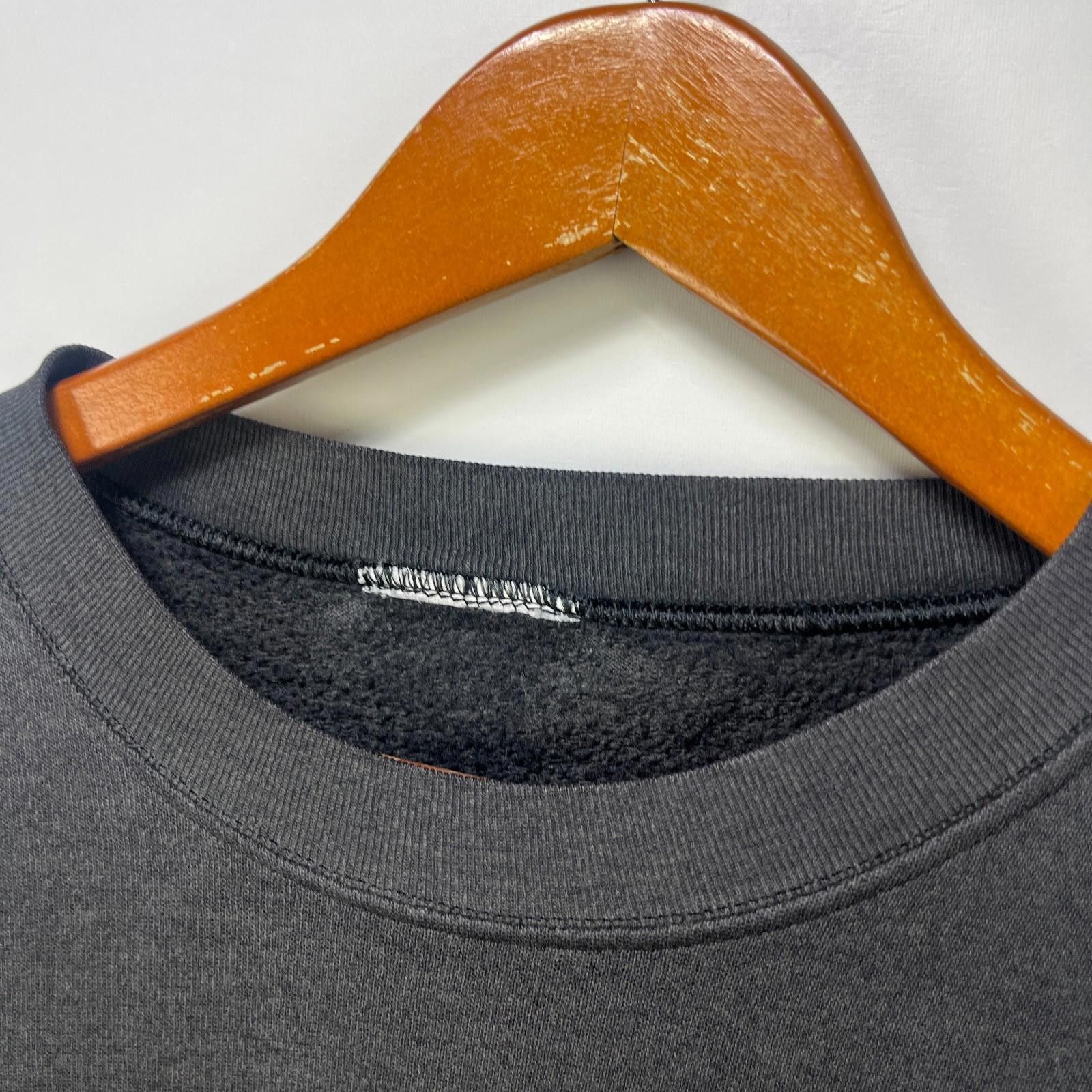 Vintage Vintage 90s Sun Faded Blank Black Sweatshirt XL 2XL Size US XL / EU 56 / 4 - 4 Thumbnail