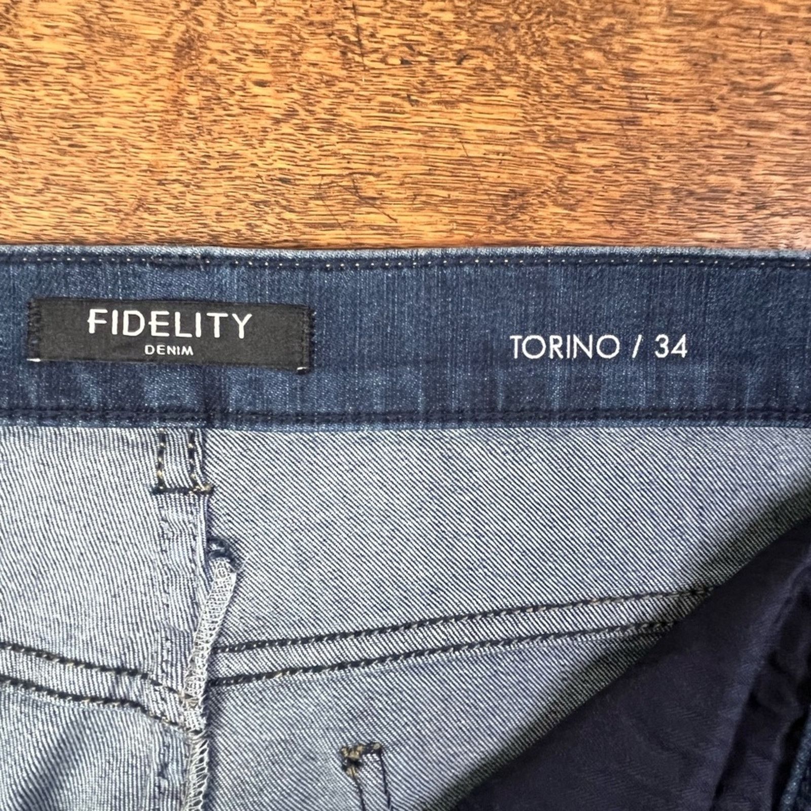 Fidelity Fidelity Torino Captain Blue Slim Fit Jeans size 34 Size US 34 / EU 50 - 6 Thumbnail